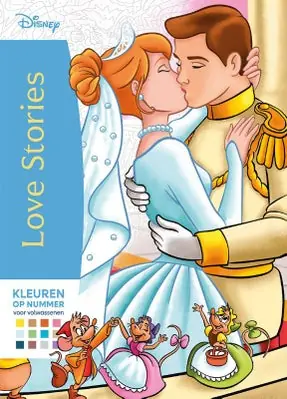 Aanbieding Disney Love stories Kleuren op nummer voor volwassenen