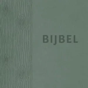 Aanbieding Bijbel (HSV) - groen leer met duimgrepen