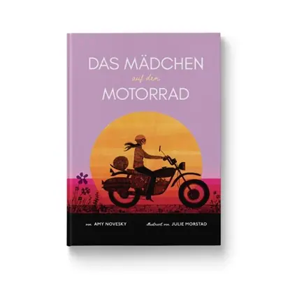 Das Mädchen auf dem Motorrad Merkproduct