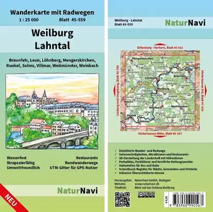 Weilburg - Lahntal 1 : 25 000, Blatt 45-559 Exclusieve Aanbieding