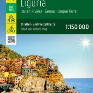 Weekendaanbieding Liguria Road and Leisure Map 1:150k