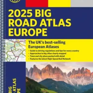 2025 Philip's Big Road Atlas of Europe Laatste Versie
