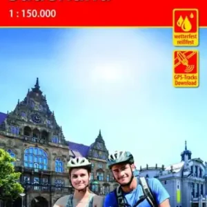 Voordeelprijs ADFC-Radtourenkarte 11 Ostwestfalen Sauerland 1:150.000, reiß- und wetterfest, E-Bike geeignet, GPS-Tracks Download