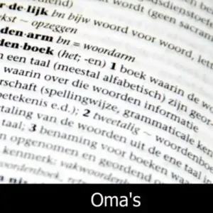 Weekendaanbieding Oma's woordenboek
